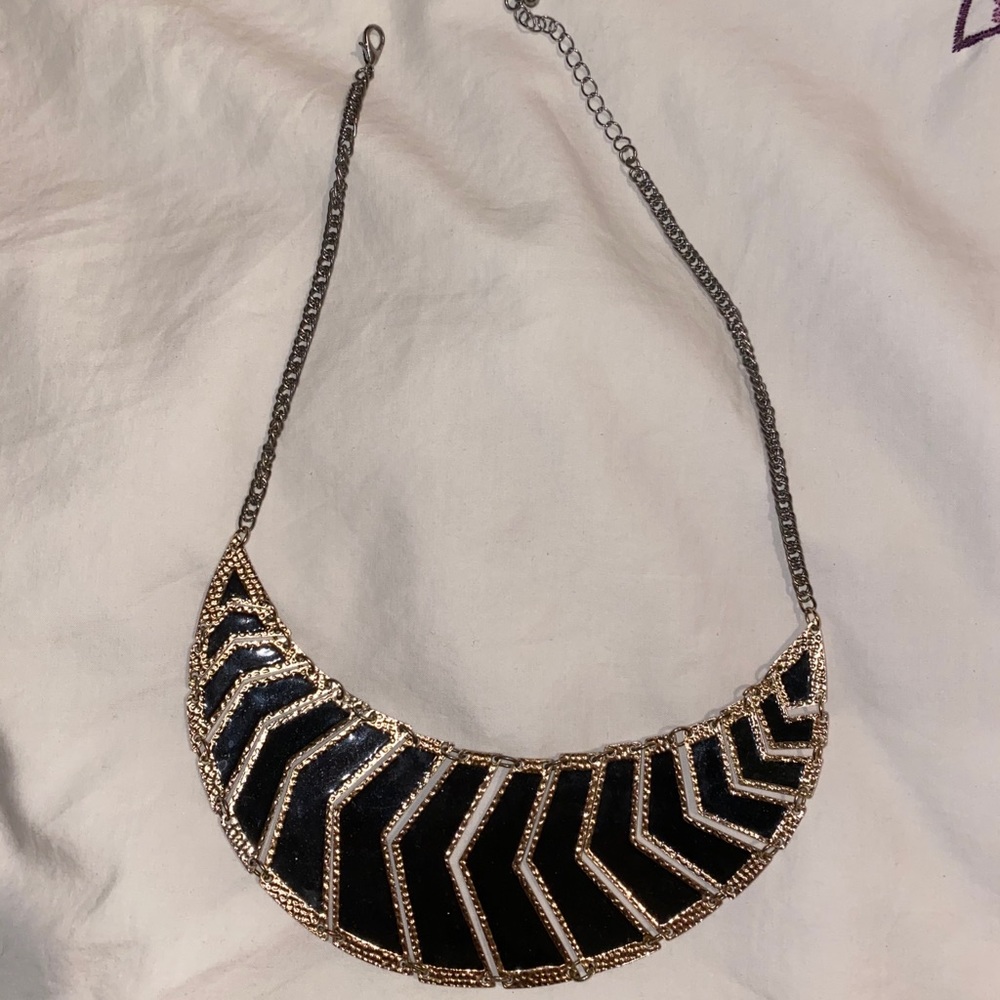 DONATING SOON Black and Gold Forever 21 Necklace